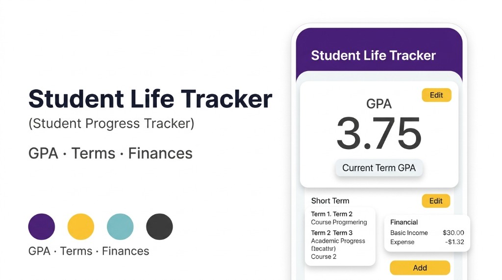 Student Life Tracker (Student Progress Tracker) — WGU D424 Capstone screenshot 1 of 1