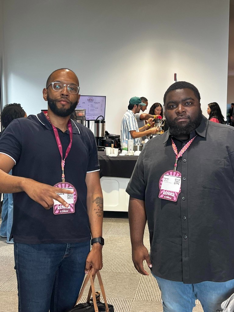 Kelvin with Tyren Jackson of Kinston Teens at Render at Zillow