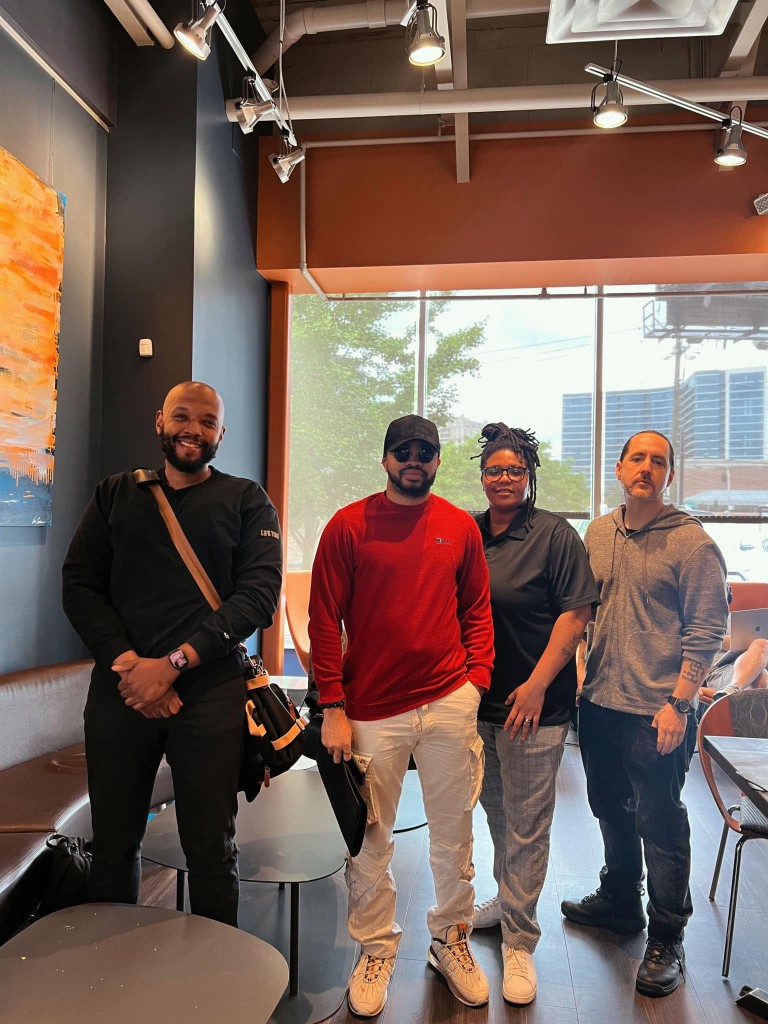 Community members at a Tech Affiliates gathering