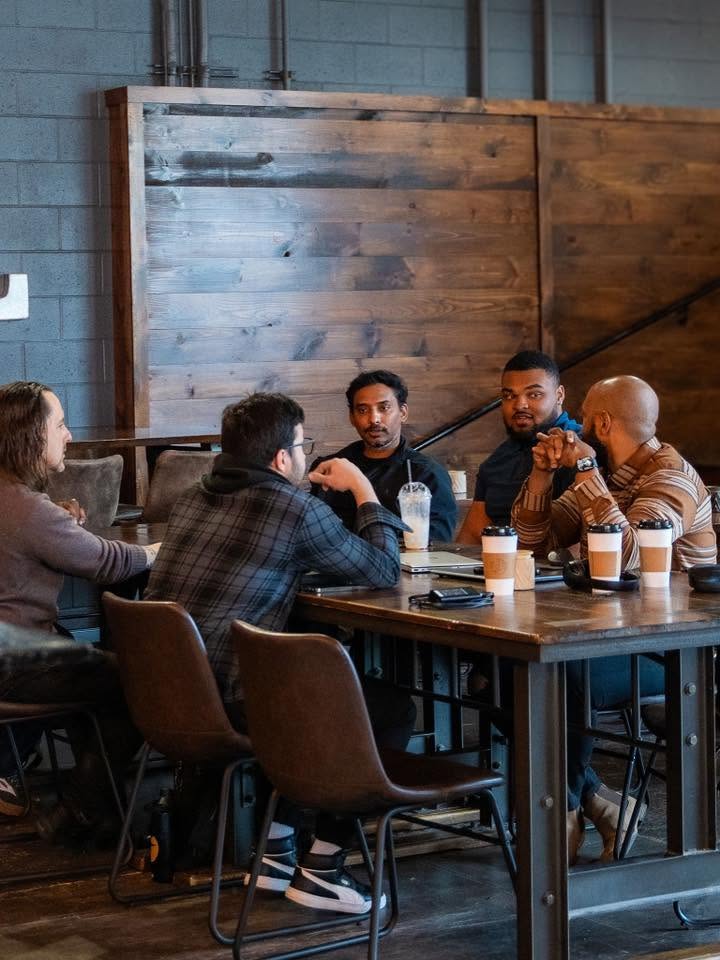 Tech Affiliates meetup around the table